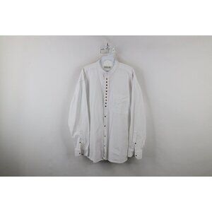 Vintage White Casual Button Down Shirt